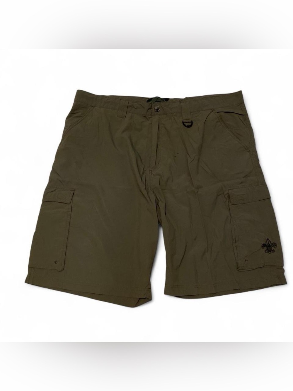 Men's Boy Scouts Of American Olive Cargo Shorts with Utility Pockets
